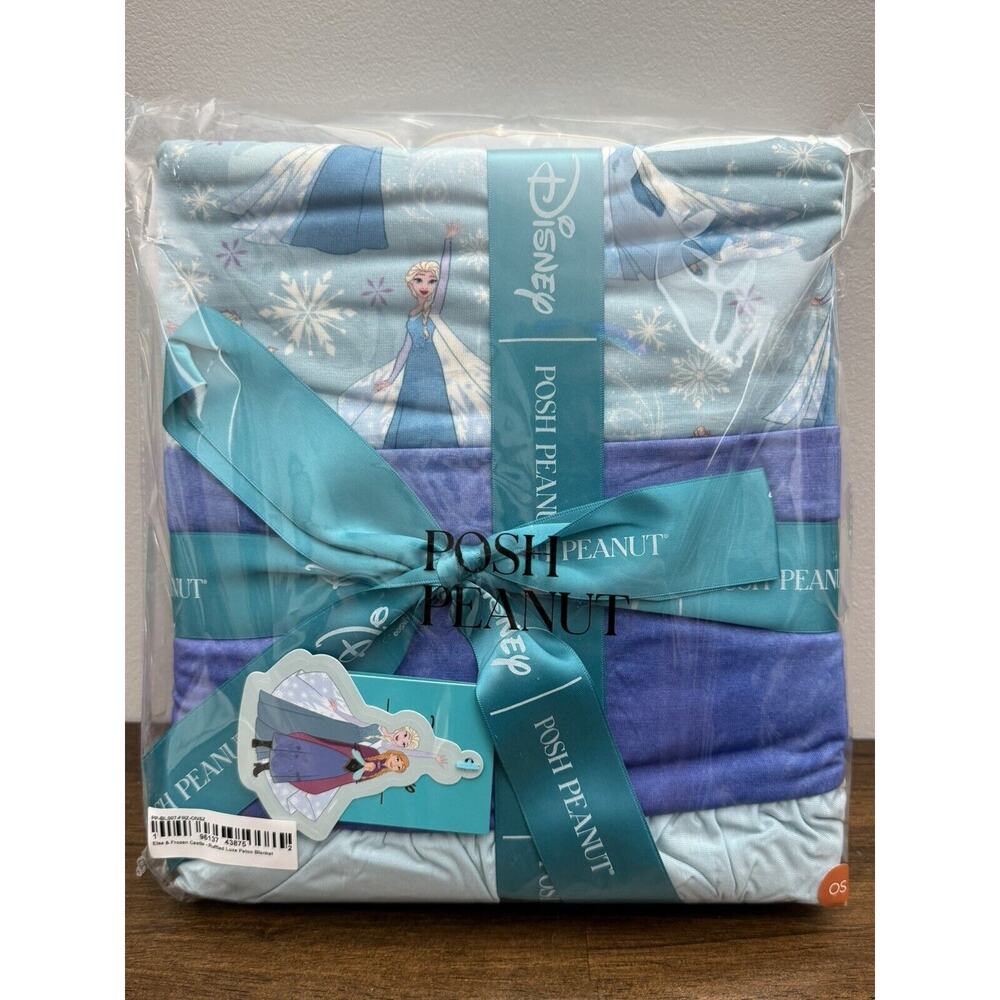 NEW Posh Peanut Disney Frozen Elsa & Frozen Castle Ruffled Luxe Patoo 60x60